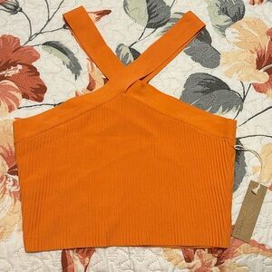 Tangerine Ribbed Tank Top DREAMERS XL